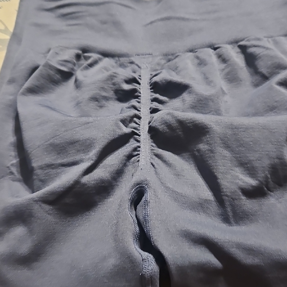 Grey Ruched Leggings